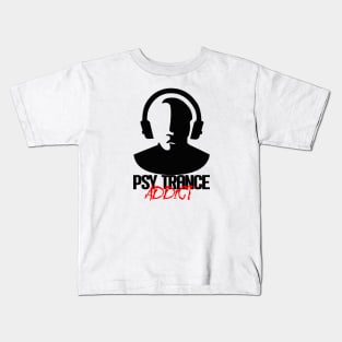 Psy Trance Addict - Black Kids T-Shirt